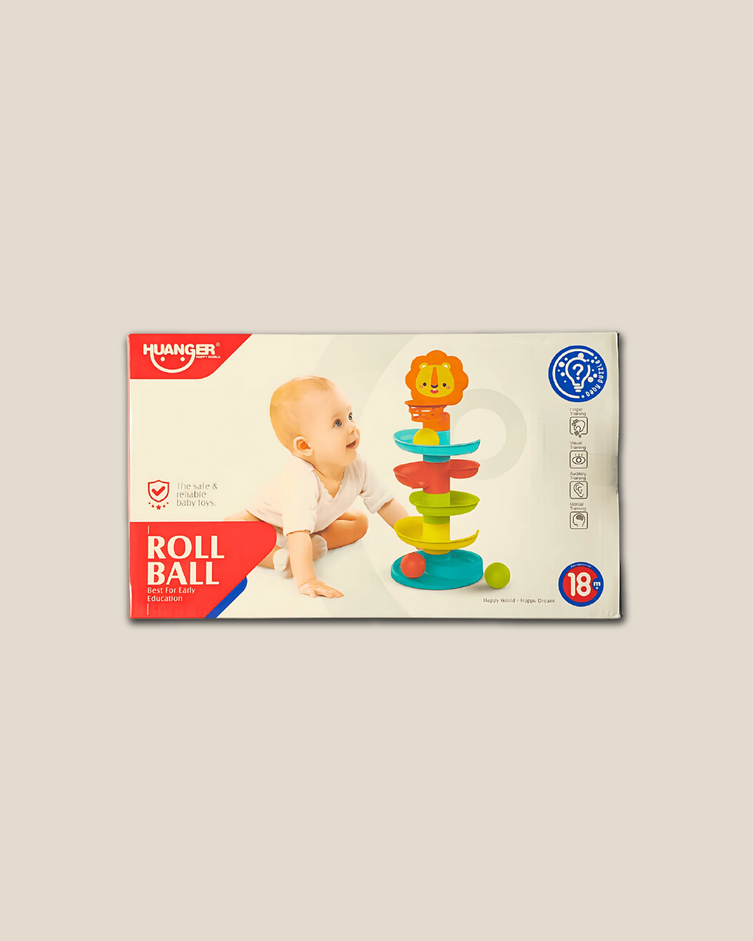 Baby Ball Drop Tower - Colourful Stacking Activity Toy